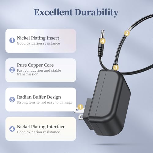 27V Replacement Charger for PRETTYCARE & ORFELD Cordless Vacuum Cleaner