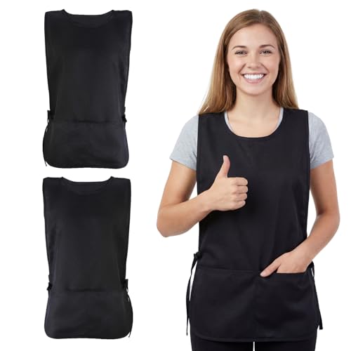 2 Pack Waterproof Unisex Cobbler Aprons with 2 Pockets