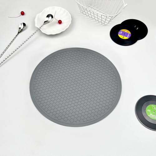 11.7" Silicone Microwave Mat – Heat-Resistant Trivet & Pot Holder