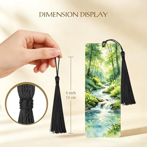 Youbay Black Tassels for Bookmarks and DIY Crafts - 100pcs