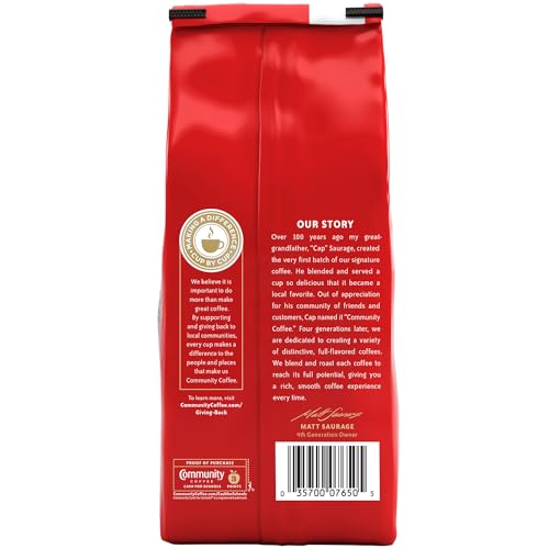 Community Coffee Café Special Half-Caff Ground Coffee 32 Oz (Pack of 2)