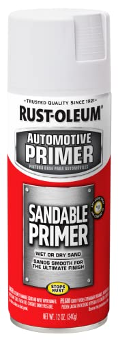 Rust-Oleum Automotive Sandable Primer Spray, 12 oz - White
