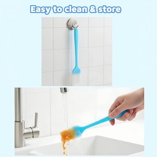 10.35-Inch Silicone Pastry Brush - Food-Grade, Heat Resistant