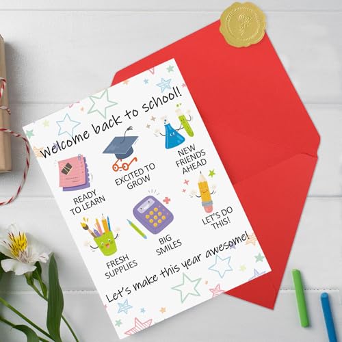 First Day of School Greeting Card - Back to School Gift (Model 087)