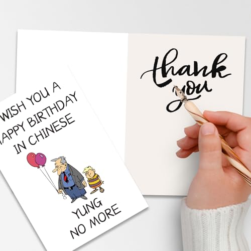 Maitsol Happy Birthday Card for Husband & Dad - Funny 40th-80th Birthday Card, H Style