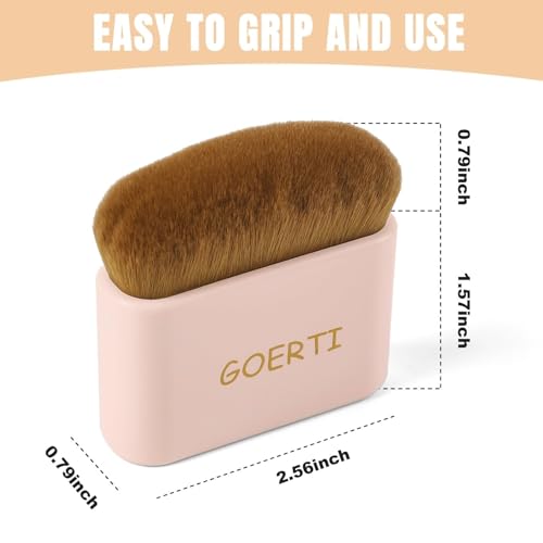 GOERTI Big Body Self Tanning Kabuki Brush for Flawless Sunless Tan
