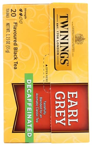 Twinings Decaffeinated Earl Grey Tea Bags - 20 Count, Citrus Flavor