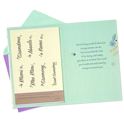 Personalized Mother's Day Card for Grandmother with Stickers