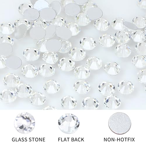 1440pcs Crystal Flatback Rhinestones for Nail Art & DIY Crafts