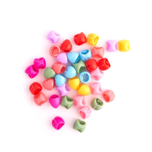 RED by Kiss Mini Hair Claw Clips 36-Piece Colorful Plastic Hair Barrettes