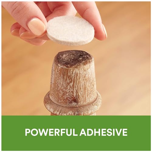 Scotch Felt Furniture Pads 1 Inch Round Beige 32 Pack