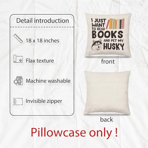 Husky Pillow Covers 18x18 - Perfect Gift for Dog Lovers