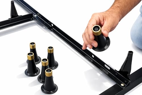 Tech Team 3.5" Heavy-Duty Bed Risers – Non-Slip Furniture Elevators (Set of 6)