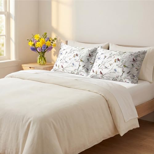 Standard Size White Satin Pillowcases (20" x 26") - 2PCS by Horaldaily