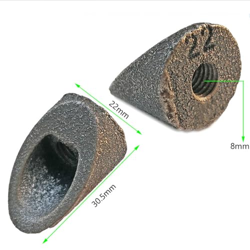 4 Pack Bike Stem Wedge Nut Replacement Adapter with M8 Thread Connector for Bicycle Stem Bolt Expander Electric Bikes Road City in Chrome Cruiser 22.2mm + 25.4mm