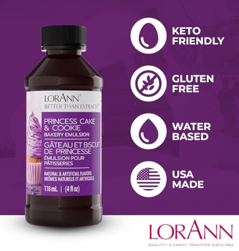 LorAnn Oils Princess Cake and Cookie Bakery Emulsion - 128 Fl Oz (1 Gallon)