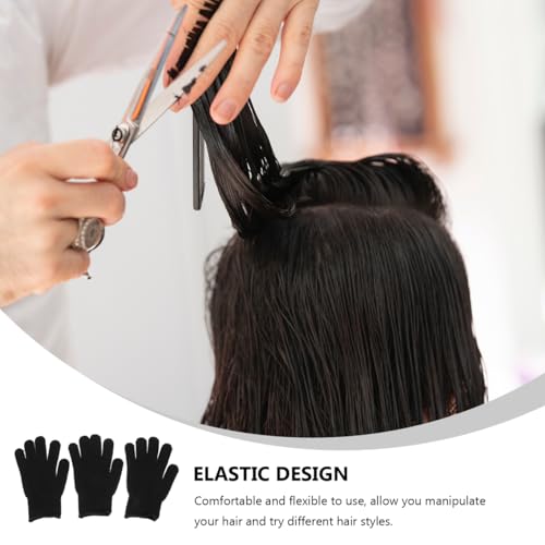 MERRYHAPY Heat Resistant Gloves for Hair Styling 3 Pack Heat Proof Gloves