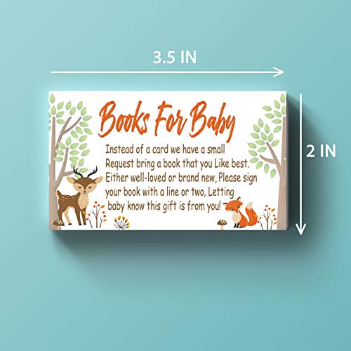 Woodland Creature Baby Shower Request Cards - 50 Pack Inserts