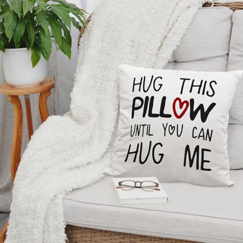 Romantic Reversible Throw Pillow Cover - 18x18 Flannel Cushion for Couples