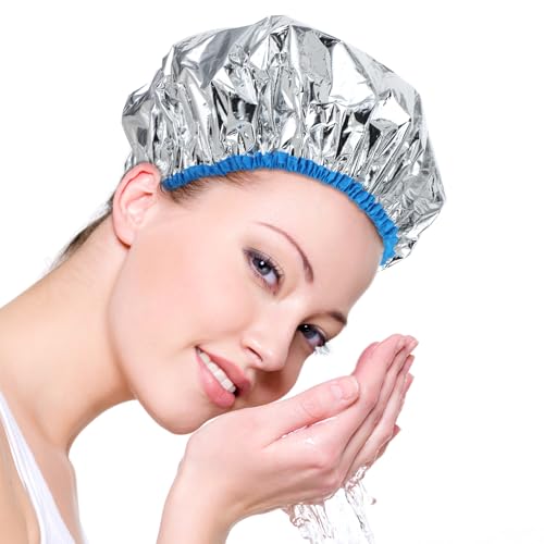 Yolev 2 Pcs Reusable Deep Conditioning Heat Cap for Hair Treatment
