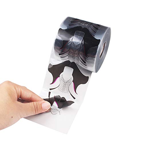 Nail Form Stickers 100 Pcs Roll for Acrylic and UV Gel Nail Extension