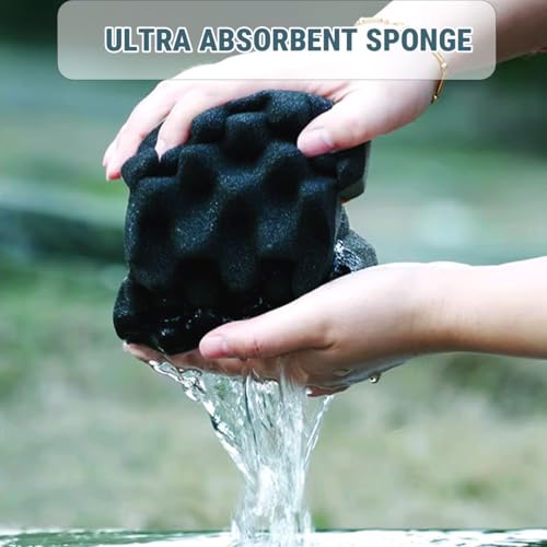 Euthymiaze Extra Thick Microfiber Car Wash Sponge - Orange