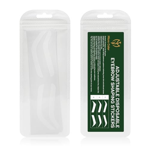 Disposable Eyebrow Stencil Tape Shaping Mapping Guides (12 Pairs)