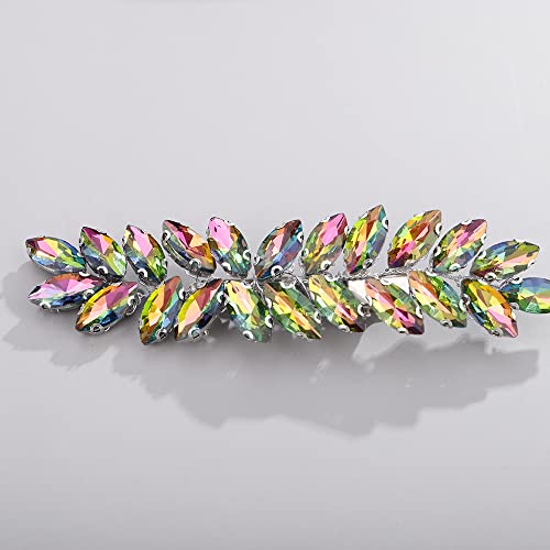 BERYUAN Crystal Hair Clip for Women Prom Party Bridal Hair Accessories