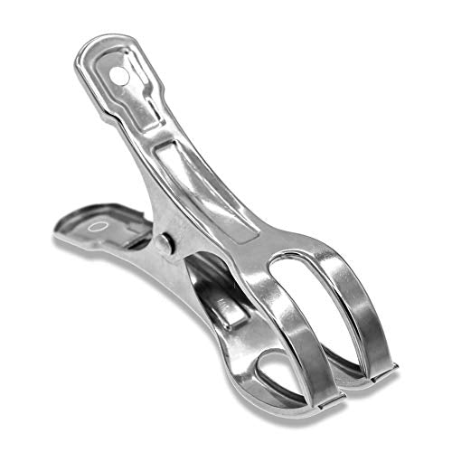 Coideal 11cm Beach Towel Chair Clips - 10 Pack Heavy Duty Metal