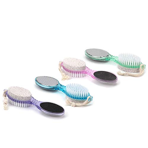 DecorRack 4-in-1 Pedicure Paddle Kit with Pumice Stone & Foot File