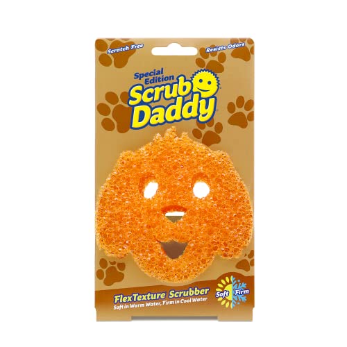 Scrub Daddy Pet Edition Scratch-Free Multipurpose Kitchen Sponge - BPA Free, Odor & Stain Resistant