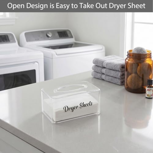 VOTLEVT Clear Dryer Sheet Holder & Tissue Dispenser for Laundry Room