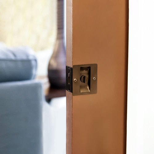Design House 182105 Pocket Door Passage Hall and Closet Pull Oil Rubbed Bronze 2-Pack