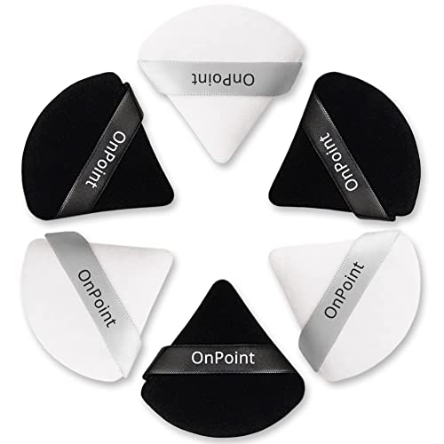 Triangle Powder Puff Soft Velour Makeup Sponge for Setting Powder