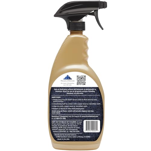 Granite Gold Quartz Clean & Shine 2-in-1 Spray, 24 Fl Oz