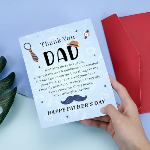 Happy Father's Day Card for Dad, Stepdad, or Grandpa - Perfect Gift