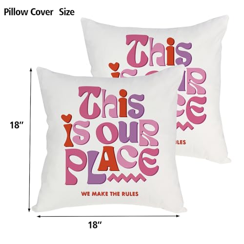 Music Lyric Inspired Pillow Cover, Singer Merchandise 18x18 inch, Fan Gift