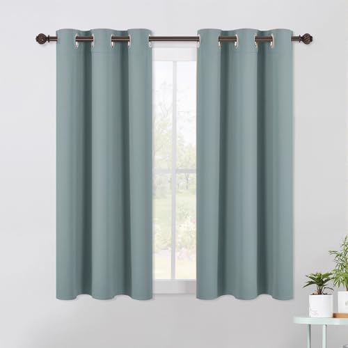 NICETOWN Blackout Curtains - 42x54 Inch Thermal Insulated Drapes, 2 Panels in Stormy Sea