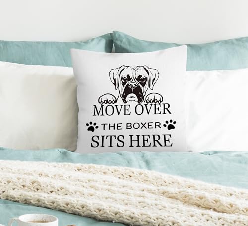Dog Boxer Decorative Pillow Cover 18x18 - Gifts for Dog Lovers