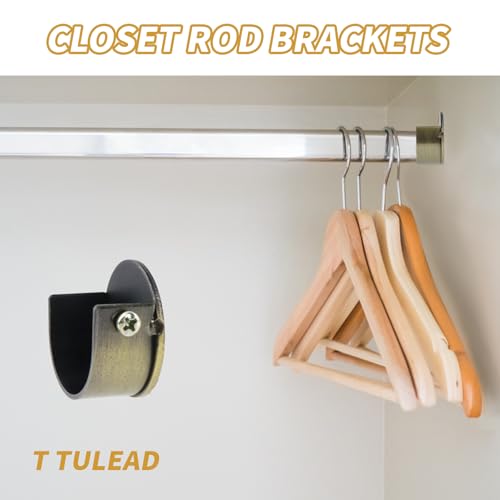 T Tulead Bronze Flange Socket Brackets for 28mm Rods - 4 Pack