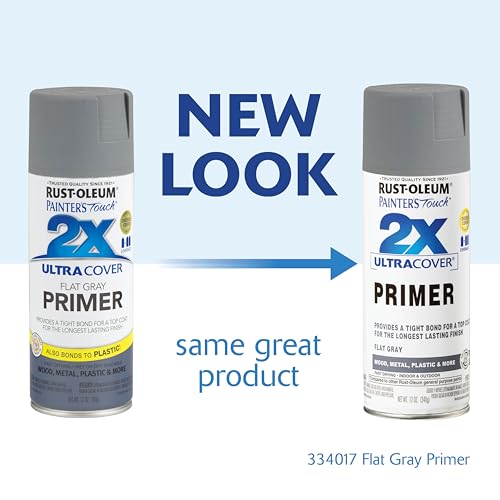 Rust-Oleum Painter's Touch 2X Gray Spray Primer, 12 oz, 6 Pack