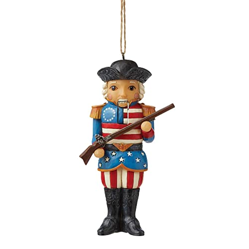 Enesco Jim Shore Heartwood Creek American Nutcracker Hanging Ornament