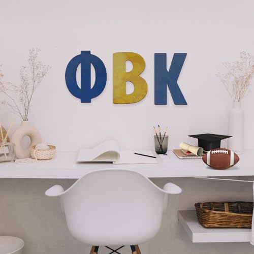 12-Inch Wooden Greek Letter Φ Phi | Unfinished Craft Decor