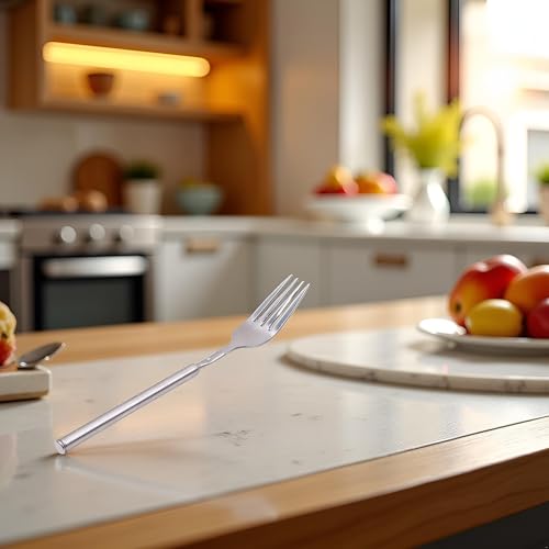 Telescopic Stainless Steel Dinner Fork - Extendable BBQ & Dessert Fork