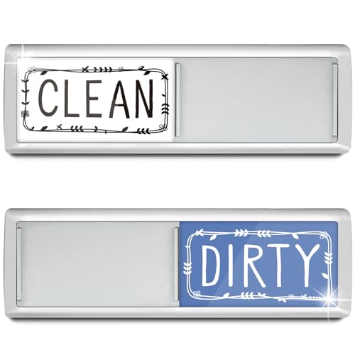 PSLER Dishwasher Magnet Clean Dirty Sign - Easy Slide Indicator