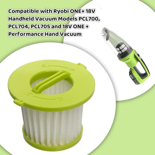HEPA Filter Replacement for Ryobi ONE+ 18V Handheld Vacuums