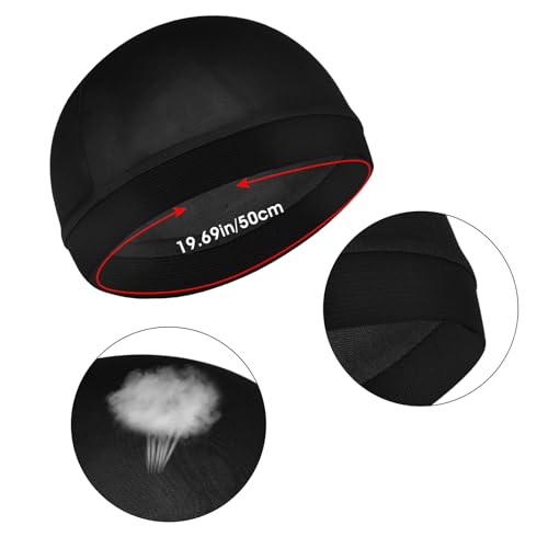 Sibba 3 Pieces Satin Silky Wave Caps for 360 720 Waves Headwear