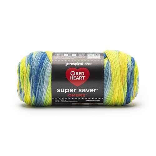 Red Heart Super Saver Ombre Yarn, 2-Pack | 100% Acrylic, 482 Yards
