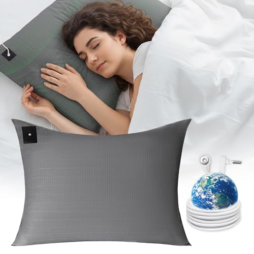 Pillowcase Upgraded 10% Silver Fiber Grounding Pillowcase, 90% Cotton