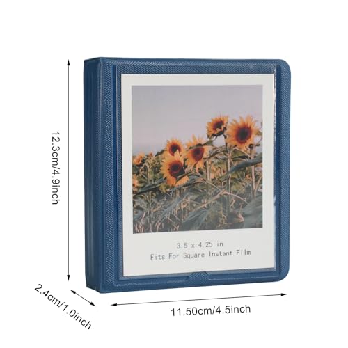 GOLDBARLEY Small Polaroid Photo Album - 32 Pockets - Marine Blue